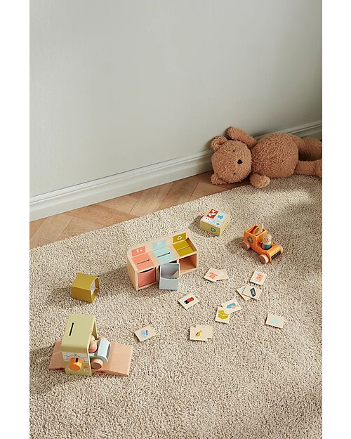 Kid's Concept Aiden Recycling Station in FSC Wood - 23 pieces - Teaches the Value of Ecology Pretend Play