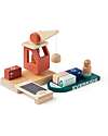 Kid's Concept Aiden Wooden Container Port - Multicolor - Certified FSC Wood Wooden Toy Cars, Trains & Trucks