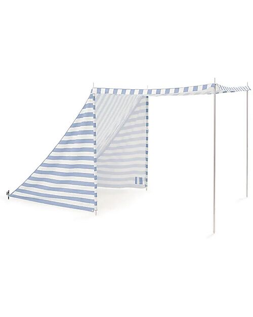 Kid's Concept Beach Tent - Blue and White - Stripes - Protects Against UVA and UVB Rays Beach Toys