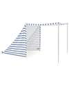 Kid's Concept Beach Tent - Blue and White - Stripes - Protects Against UVA and UVB Rays Beach Toys
