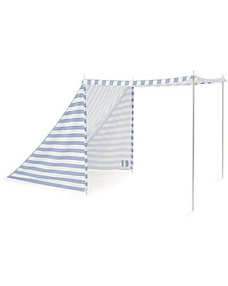 Kid's Concept Beach Tent - Blue and White - Stripes - Protects Against UVA and UVB Rays Beach Toys