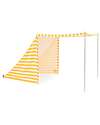 Kid's Concept Beach Tent - Yellow and White - Stripes - Protects Against UVA and UVB Rays Beach Toys