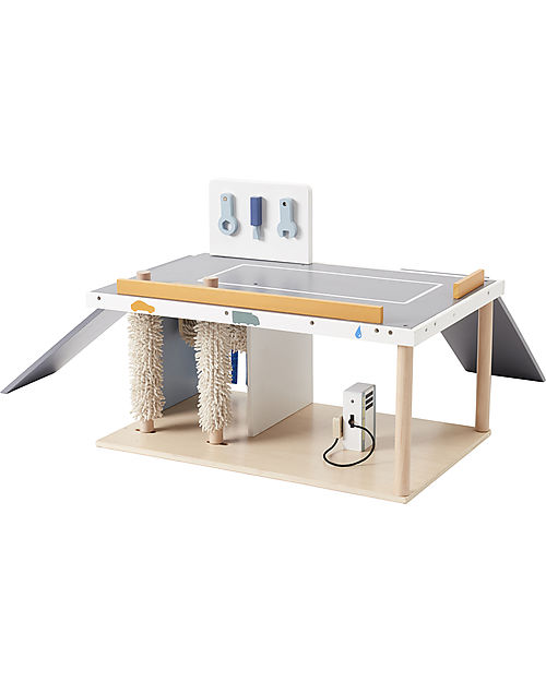 Kid's Concept Car Wash and Gas Station 3-in-1 - Fill up and start your imagination! Wooden Toy Cars, Trains & Trucks