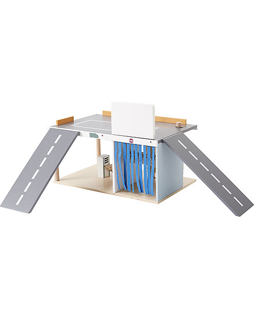 Kid's Concept Car Wash and Gas Station 3-in-1 - Fill up and start your imagination! Wooden Toy Cars, Trains & Trucks