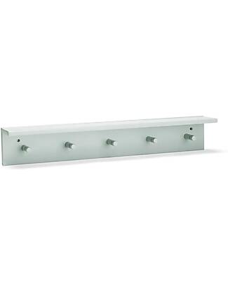 Kid's Concept Children's Shelf with Hooks - Light Green - MDF Shelves