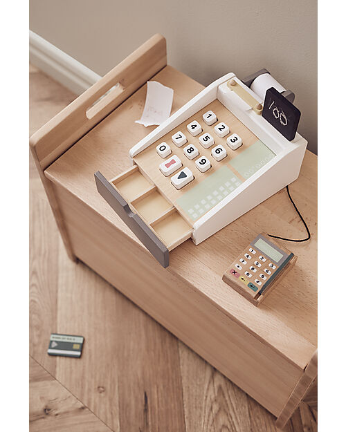 Kid's Concept Children's Wooden Cash Register Pretend Play