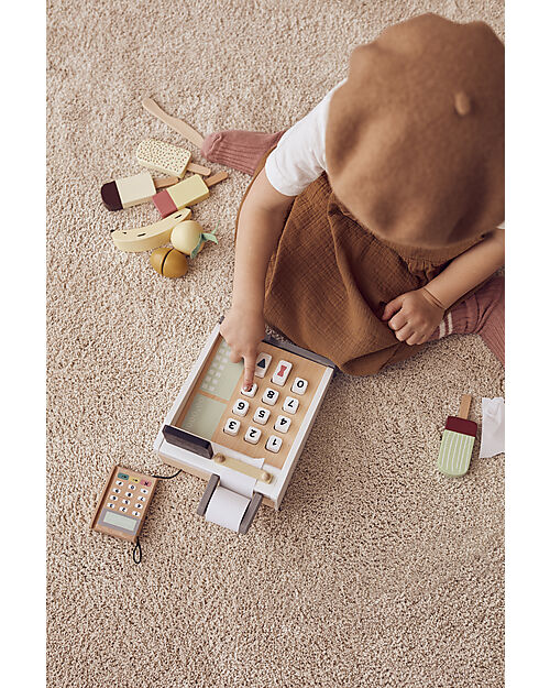 Kid's Concept Children's Wooden Cash Register Pretend Play