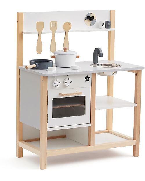 Kid's Concept Play Kitchen - White - Pots are included! Toy Kitchens