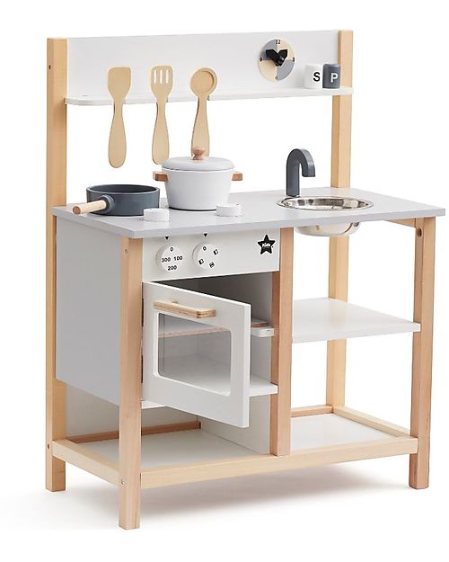 Kid's Concept Play Kitchen - White - Pots are included! Toy Kitchens