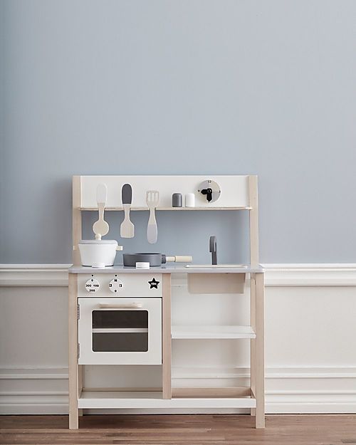 Kid's Concept Play Kitchen - White - Pots are included! Toy Kitchens