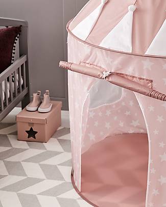 Kid's Concept Polyester Playing Tent - Pink with White Stars - The perfect retreat! Tepees & Tents