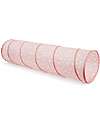 Kid's Concept Polyester Playingtunnel - Pink with White Stars - Crawl and hide! Tepees & Tents