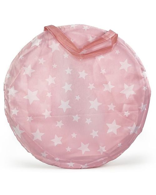 Kid's Concept Polyester Playingtunnel - Pink with White Stars - Crawl and hide! Tepees & Tents