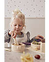 Kid's Concept Pots & Pans Play Set - Wood - 10 Pieces - Everyone at the table! Toy Kitchens