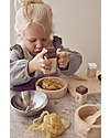 Kid's Concept Pots & Pans Play Set - Wood - 10 Pieces - Everyone at the table! Toy Kitchens