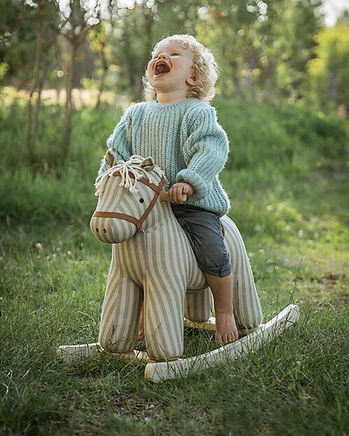 Kid's Concept Rocking Horse - Sam Aiden - Stripes - 18m+ Rides On