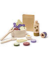Kid's Concept Salad  Play Set - 21 Pieces - Everyone at the table! Wooden Food