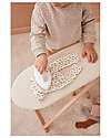 Kid's Concept Set with Iron and Ironing Board -Wood and Cotton - Adjustable height! Pretend Play