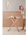 Kid's Concept Set with Iron and Ironing Board -Wood and Cotton - Adjustable height! Pretend Play