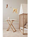 Kid's Concept Set with Iron and Ironing Board -Wood and Cotton - Adjustable height! Pretend Play