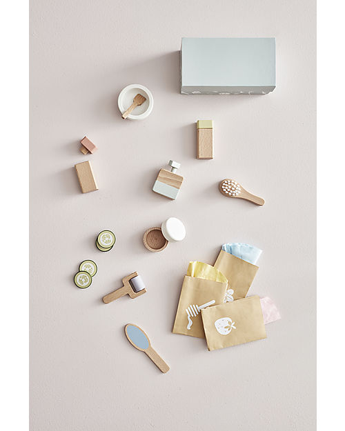 Kid's Concept Spa Play Set - Wood - 16 Pieces - Are you ready to relax? Pretend Play