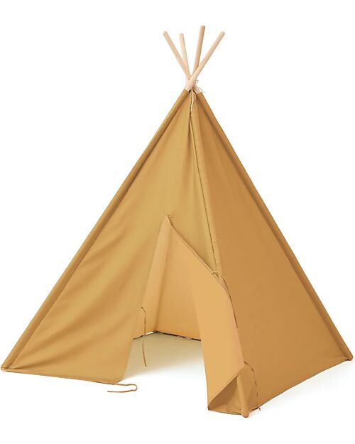 Kid's Concept Tipi Tent - Yellow - 100% Organic Cotton Tepees & Tents