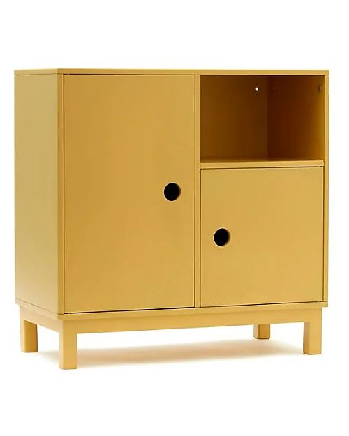 Kid's Concept Wooden Cabinet - Yellow - With bracket on the back to prevent tipping! Bedside Tables