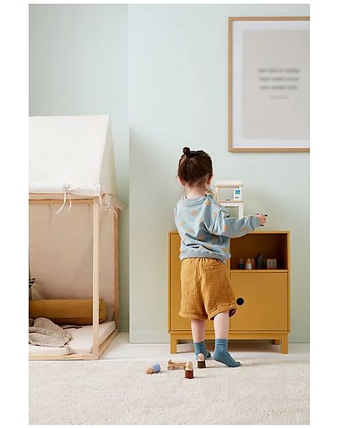 Kid's Concept Wooden Cabinet - Yellow - With bracket on the back to prevent tipping! Bedside Tables