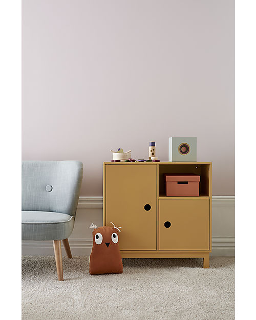 Kid's Concept Wooden Cabinet - Yellow - With bracket on the back to prevent tipping! Bedside Tables