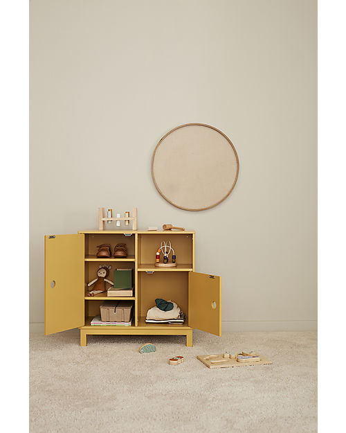 Kid's Concept Wooden Cabinet - Yellow - With bracket on the back to prevent tipping! Bedside Tables