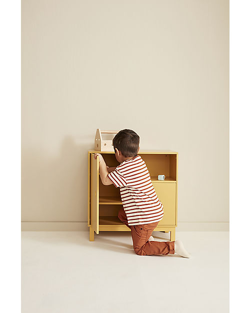 Kid's Concept Wooden Cabinet - Yellow - With bracket on the back to prevent tipping! Bedside Tables