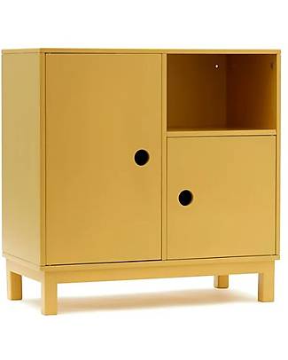 Kid's Concept Wooden Cabinet - Yellow - With bracket on the back to prevent tipping! Musical Instruments