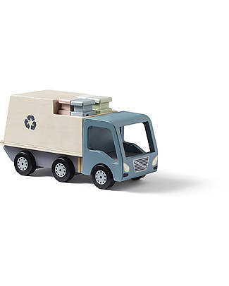 Kid's Concept Wooden Rubbish Truck - Time to recycle! Wooden Toy Cars, Trains & Trucks