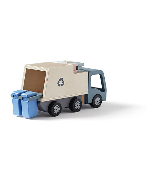 Kid's Concept Wooden Rubbish Truck - Time to recycle! Wooden Toy Cars, Trains & Trucks