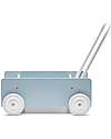 Kid's Concept Wooden Wagon - Light Blue - Perfect for the first steps and for storing your toys! Push-Toys