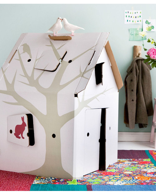 Kidsonroof Casa Cabana Deco - Playhouse made of 100% Recycled Cardboard Playhouses