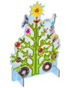 Kidsonroof Large Size Pop Out Decorative Christmas Tree Greeting Card - A4 Size - 30 x 21 cm (recycled cardboard!) Christmas Decorations