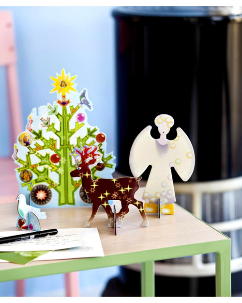 Kidsonroof Large Size Pop Out Decorative Christmas Tree Greeting Card - A4 Size - 30 x 21 cm (recycled cardboard!) Christmas Decorations