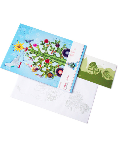 Kidsonroof Large Size Pop Out Decorative Christmas Tree Greeting Card - A4 Size - 30 x 21 cm (recycled cardboard!) Christmas Decorations