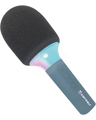 Kidywolf All-in-One Microphone - Blue - Sing, Record, and Have Fun Audio Players