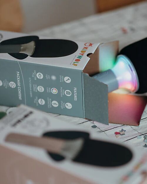 Kidywolf All-in-One Microphone - Blue - Sing, Record, and Have Fun Audio Players