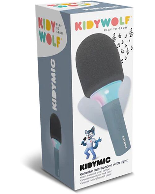 Kidywolf All-in-One Microphone - Blue - Sing, Record, and Have Fun Audio Players