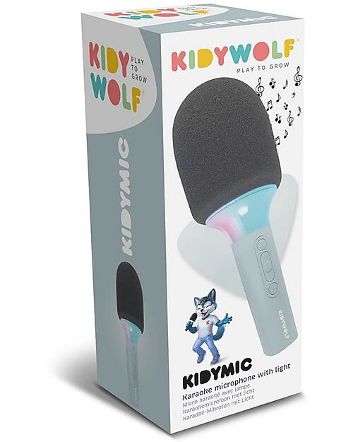 Kidywolf All-in-One Microphone - Green - Sing, Record, and Have Fun Audio Players