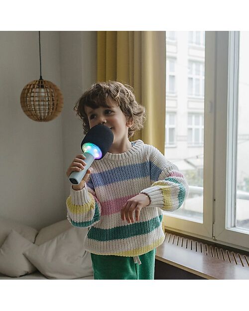 Kidywolf All-in-One Microphone - Green - Sing, Record, and Have Fun Audio Players