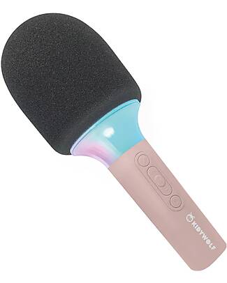 Kidywolf All-in-One Microphone - Pink - Sing, Record, and Have Fun Audio Players