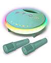 Kidywolf Kids Karaoke - Green - 2 Microphones and 2 Speakers Audio Players