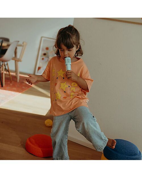 Kidywolf Kids Karaoke - Green - 2 Microphones and 2 Speakers Audio Players