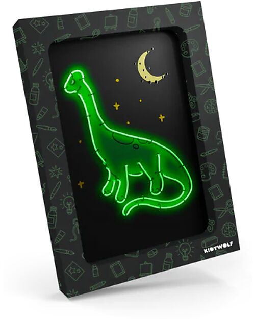 Kidywolf Kidyneon Creative Kit - Green - Create and Light Up Your Ideas Draw And Color