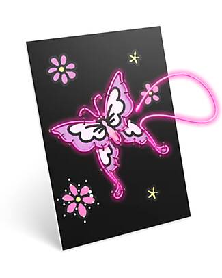 Kidywolf Kidyneon Creative Kit - Pink - Create and Light Up Your Ideas Draw And Color