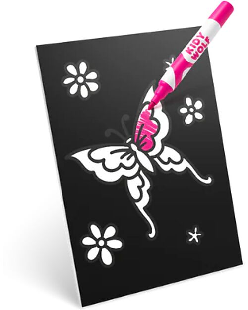 Kidywolf Kidyneon Creative Kit - Pink - Create and Light Up Your Ideas Draw And Color